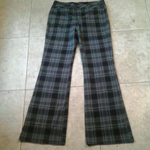LEI Flare Checkered Pants Sz 9 30x32 NWOT - flawed